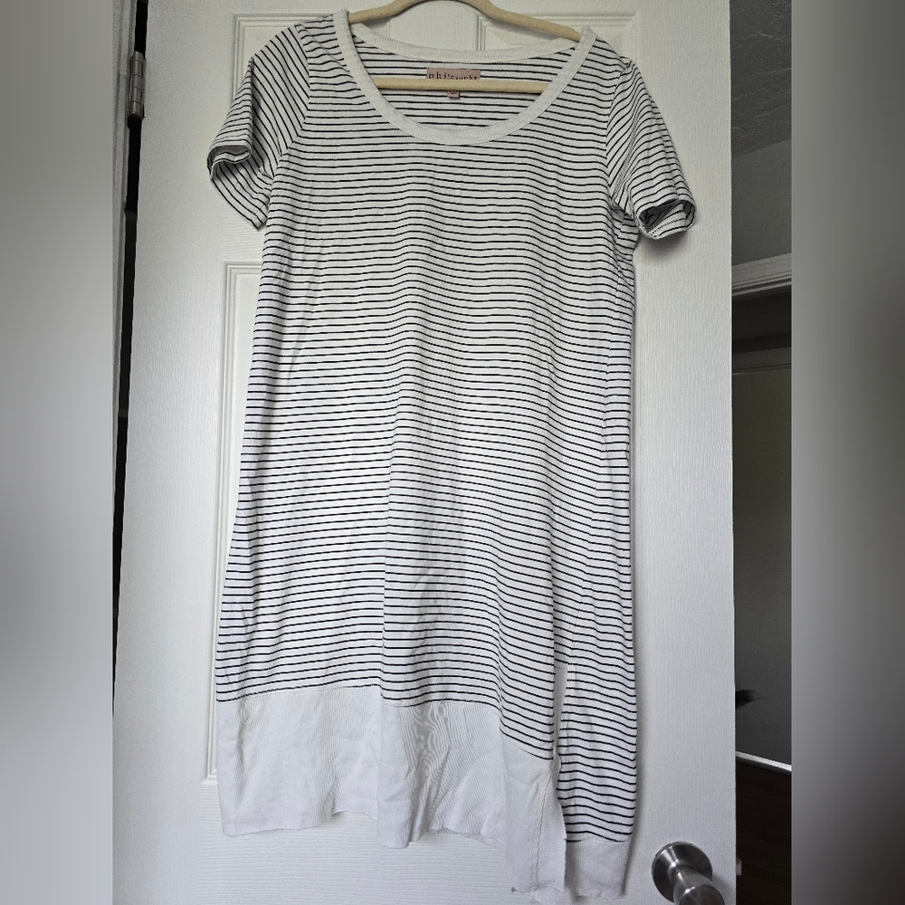 Philosophy Women's Black and White Striped Dress